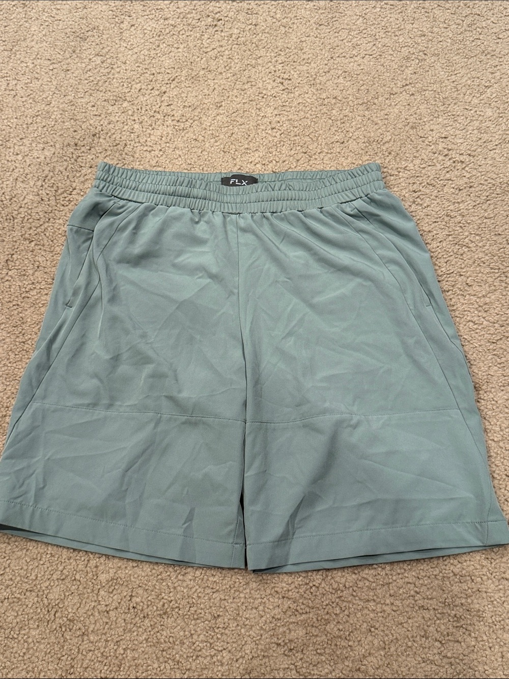 FLX Men's Athletic Shorts in Sage Green